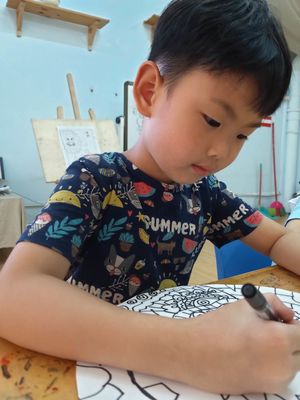 毛禹森小畫家(第二周作品)